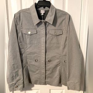 Isaac Mizrahi Gray Denim Ladies’ Jacket Blazer XL